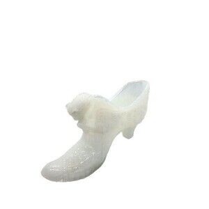 70s Degenhart White Slag Daisy & Button Cat Shoe *READ*